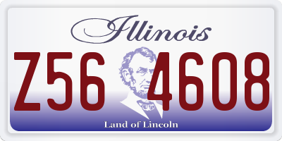 IL license plate Z564608