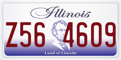 IL license plate Z564609