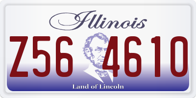 IL license plate Z564610