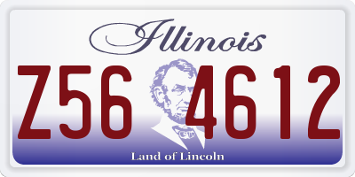 IL license plate Z564612