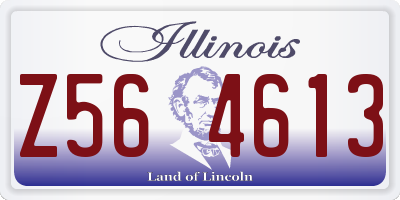 IL license plate Z564613