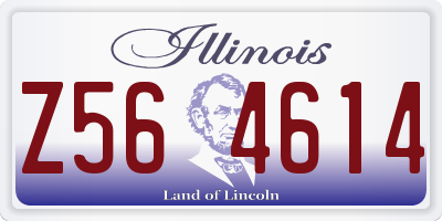 IL license plate Z564614