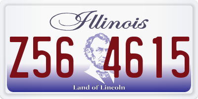 IL license plate Z564615