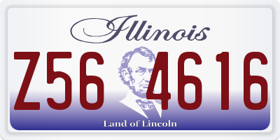 IL license plate Z564616