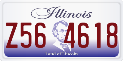 IL license plate Z564618