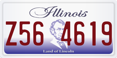 IL license plate Z564619