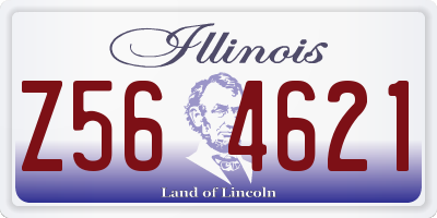 IL license plate Z564621