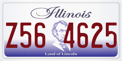 IL license plate Z564625