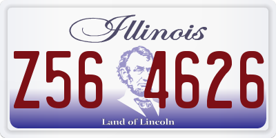 IL license plate Z564626