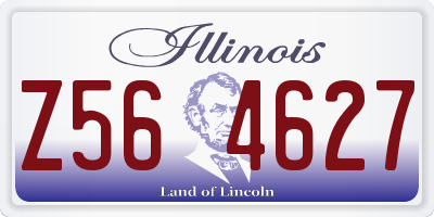 IL license plate Z564627