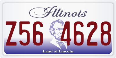 IL license plate Z564628