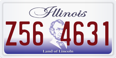 IL license plate Z564631