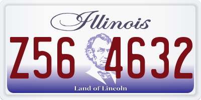 IL license plate Z564632