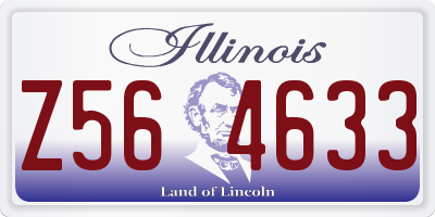 IL license plate Z564633