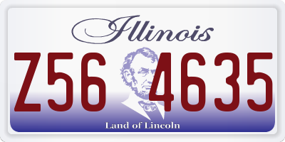 IL license plate Z564635