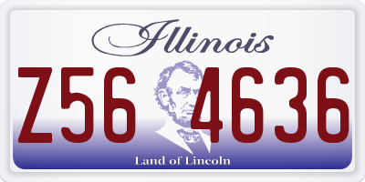 IL license plate Z564636