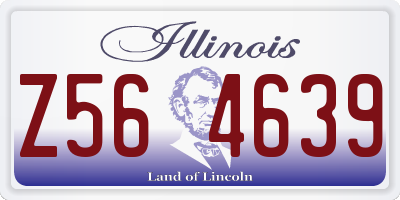 IL license plate Z564639