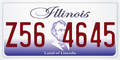 IL license plate Z564645