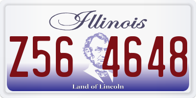 IL license plate Z564648