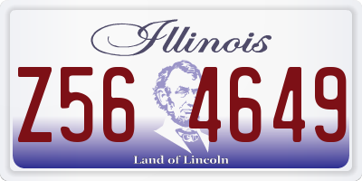 IL license plate Z564649