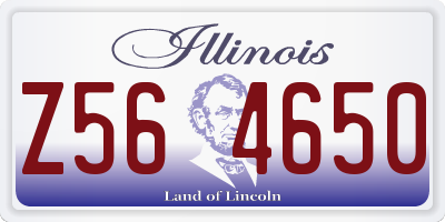 IL license plate Z564650