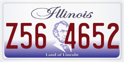 IL license plate Z564652