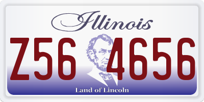 IL license plate Z564656