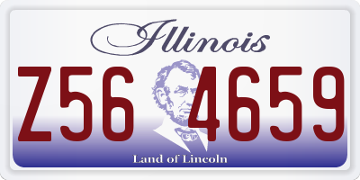 IL license plate Z564659
