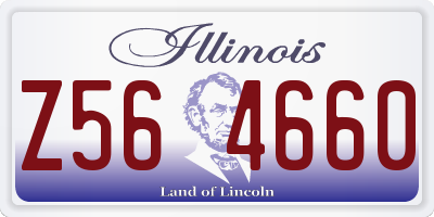 IL license plate Z564660