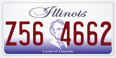 IL license plate Z564662