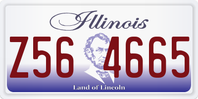 IL license plate Z564665