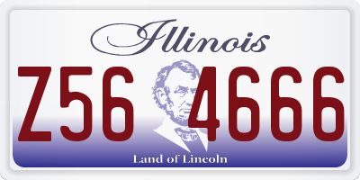 IL license plate Z564666