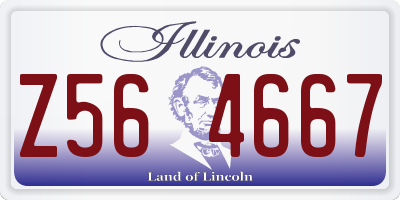 IL license plate Z564667