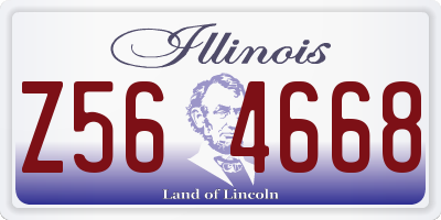 IL license plate Z564668