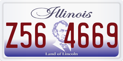 IL license plate Z564669