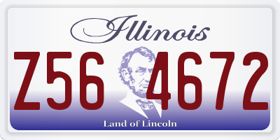 IL license plate Z564672