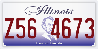 IL license plate Z564673