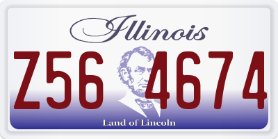 IL license plate Z564674