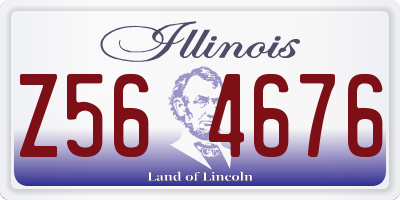 IL license plate Z564676