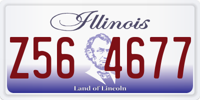 IL license plate Z564677
