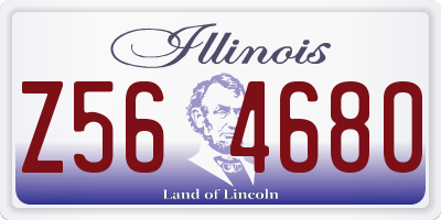 IL license plate Z564680
