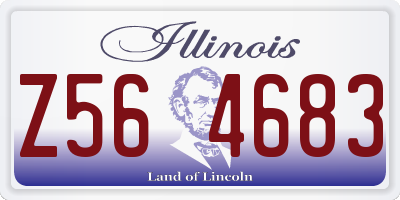 IL license plate Z564683