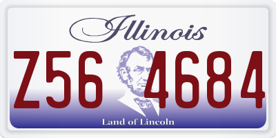 IL license plate Z564684