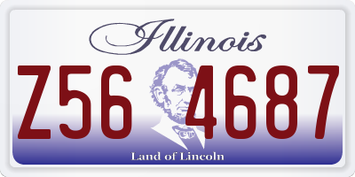 IL license plate Z564687