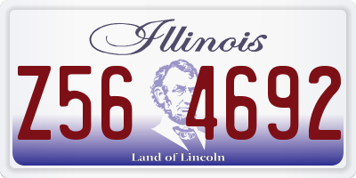 IL license plate Z564692