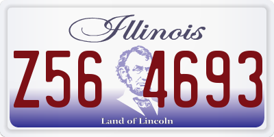 IL license plate Z564693