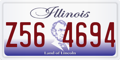IL license plate Z564694
