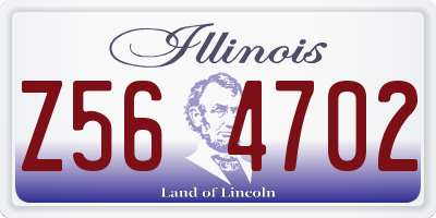 IL license plate Z564702
