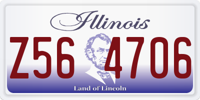 IL license plate Z564706