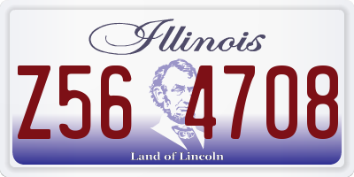 IL license plate Z564708